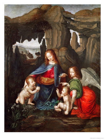 Madonna of the Rocks - Leonardo Da Vinci Painting